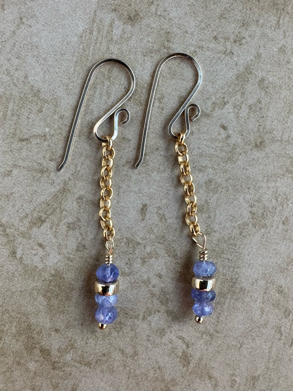 Simple Elegance Limited Edition: Gold-Filled Tanzanite Earrings