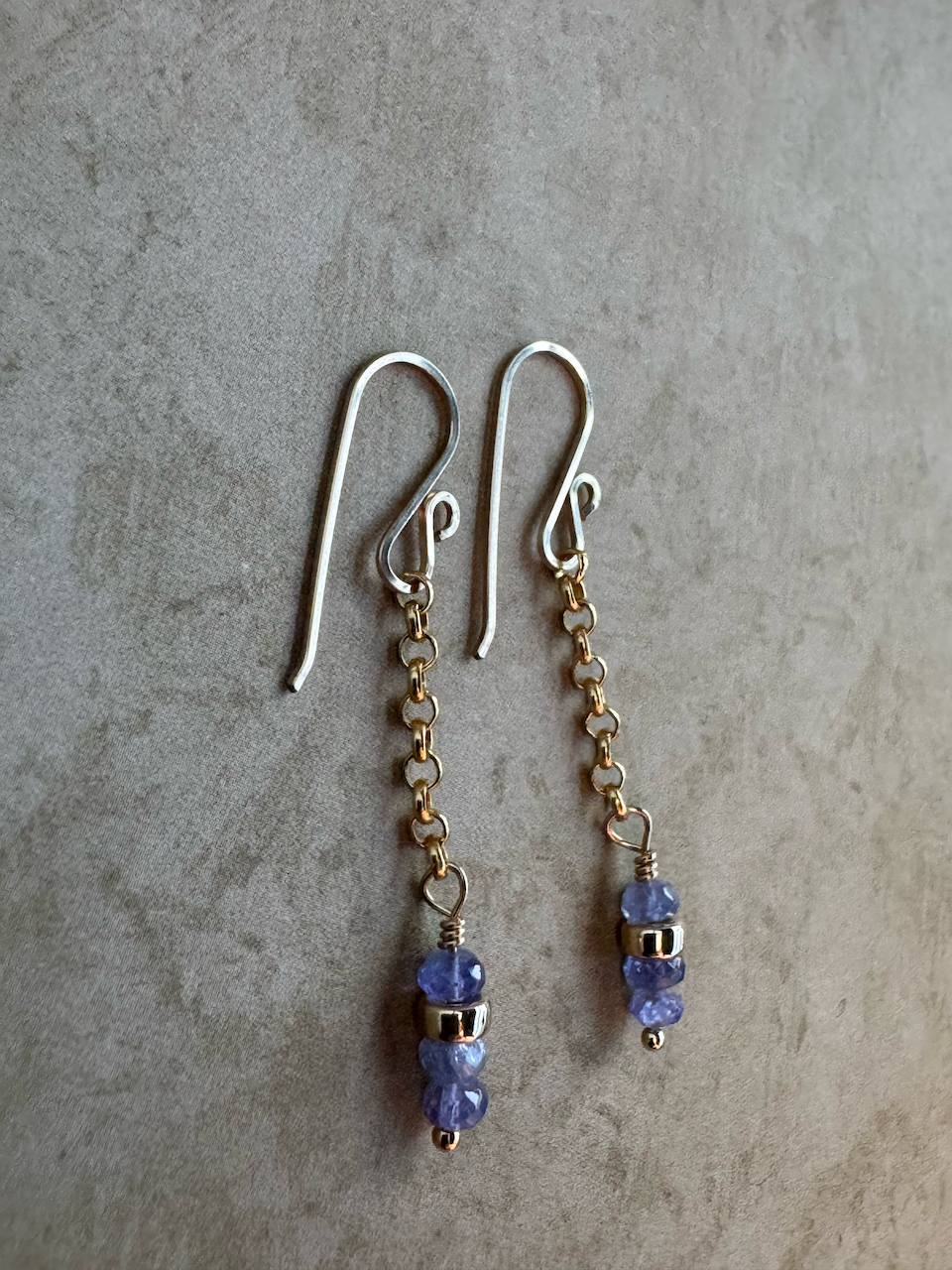 Simple Elegance Limited Edition: Gold-Filled Tanzanite Earrings