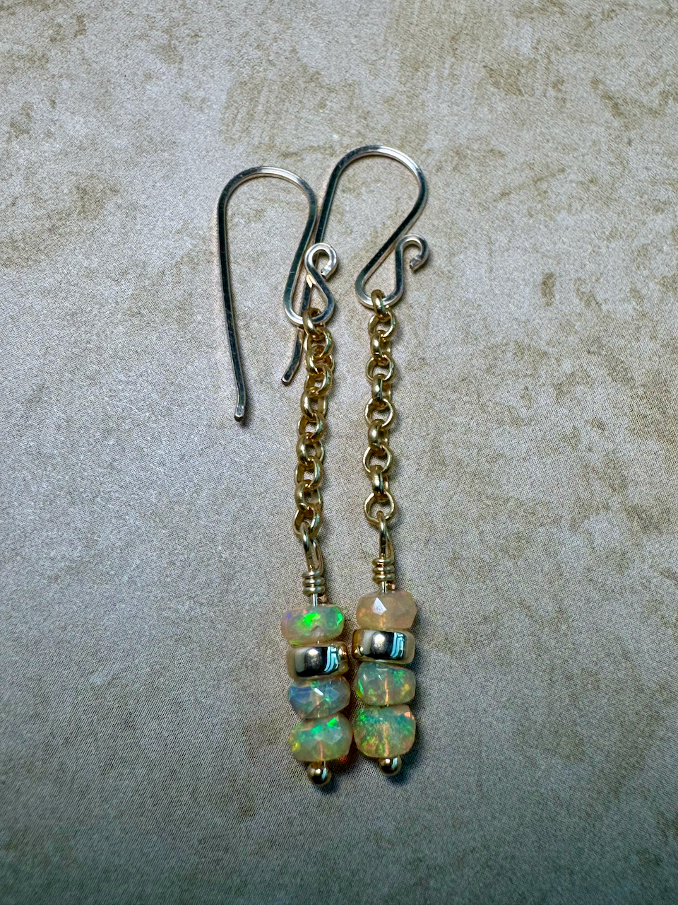 Simple Elegance Limited Edition - Gold Filled Ethiopian Welo Opal Earrings