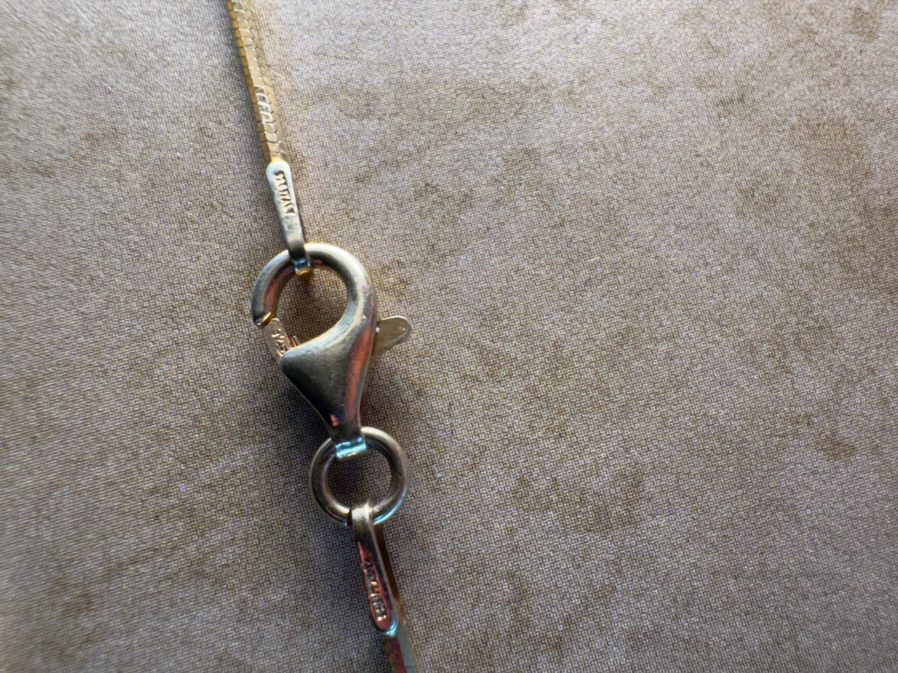 Yellow Gold over Sterling Silver .8mm Diamond Cut Snake Chain