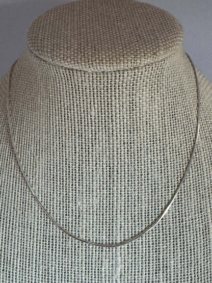 Sterling Silver .8mm Diamond Cut Snake Chain