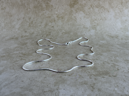 Sterling Silver .8mm Diamond Cut Snake Chain
