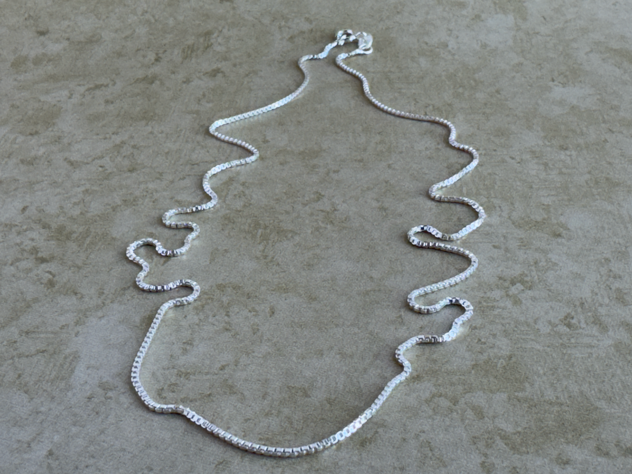 Sterling Silver 1mm 18" Box Chain