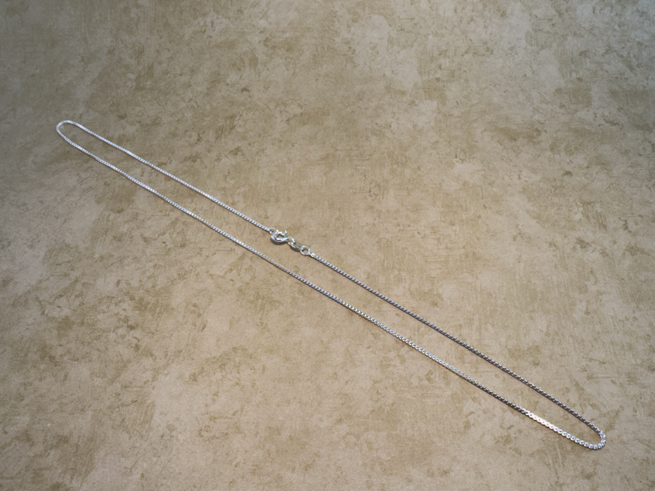 Sterling Silver 1mm 18" Box Chain