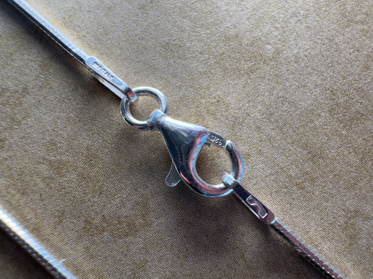 Sterling Silver .8mm Diamond Cut Snake Chain