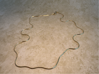 Yellow Gold over Sterling Silver .8mm Diamond Cut Snake Chain