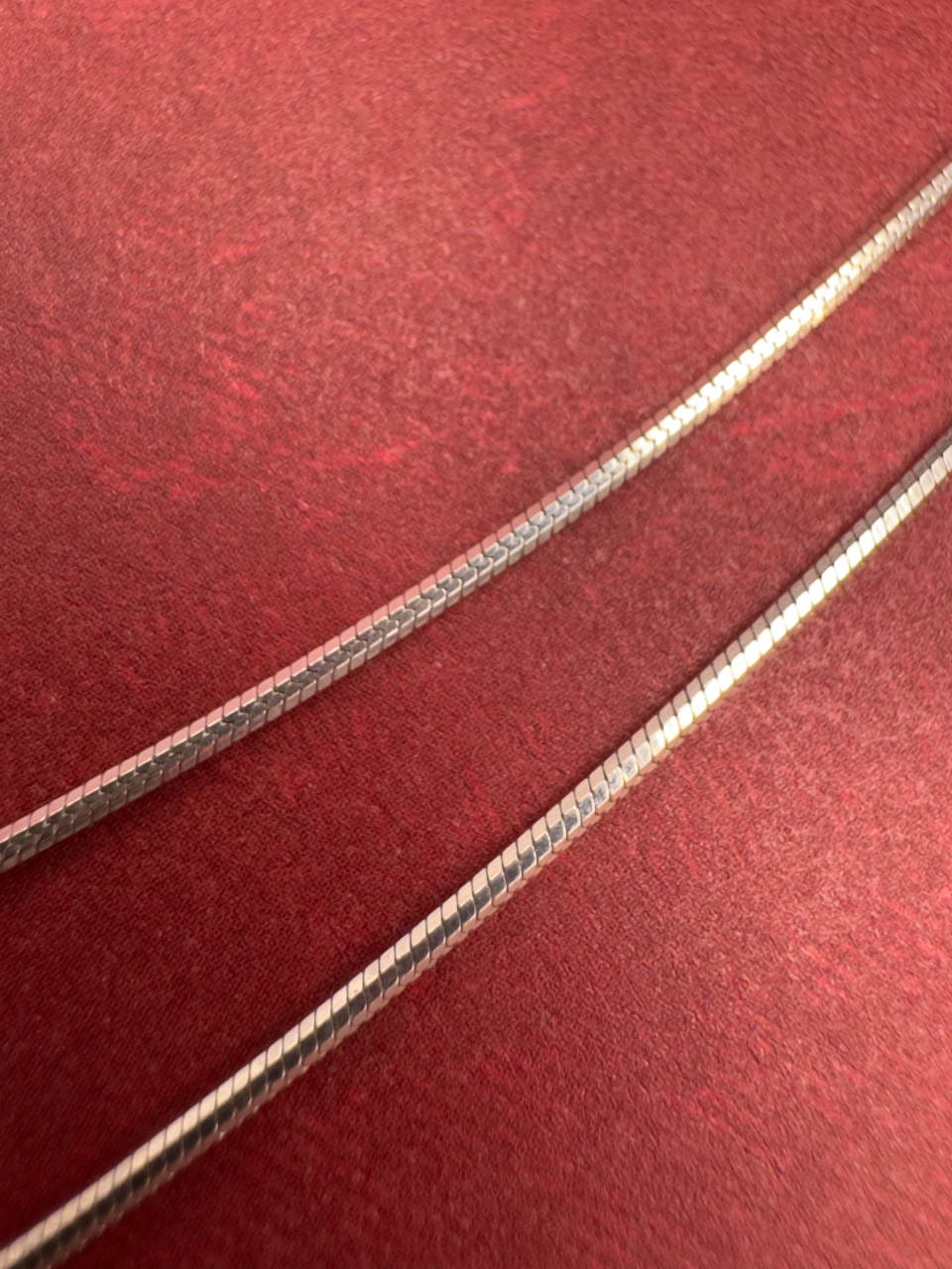 Sterling Silver .8mm Diamond Cut Snake Chain