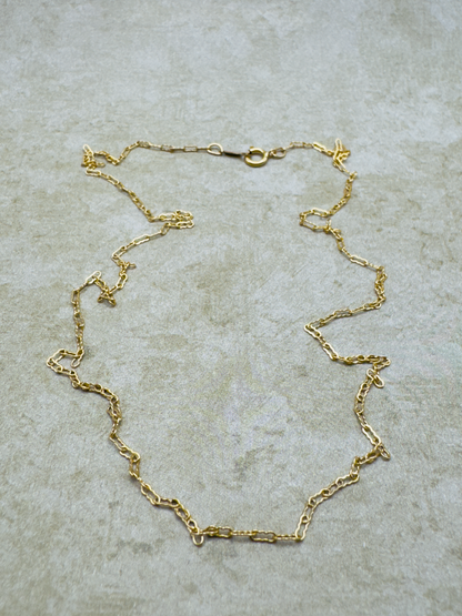Gold-Filled Thin Crinkle Chain