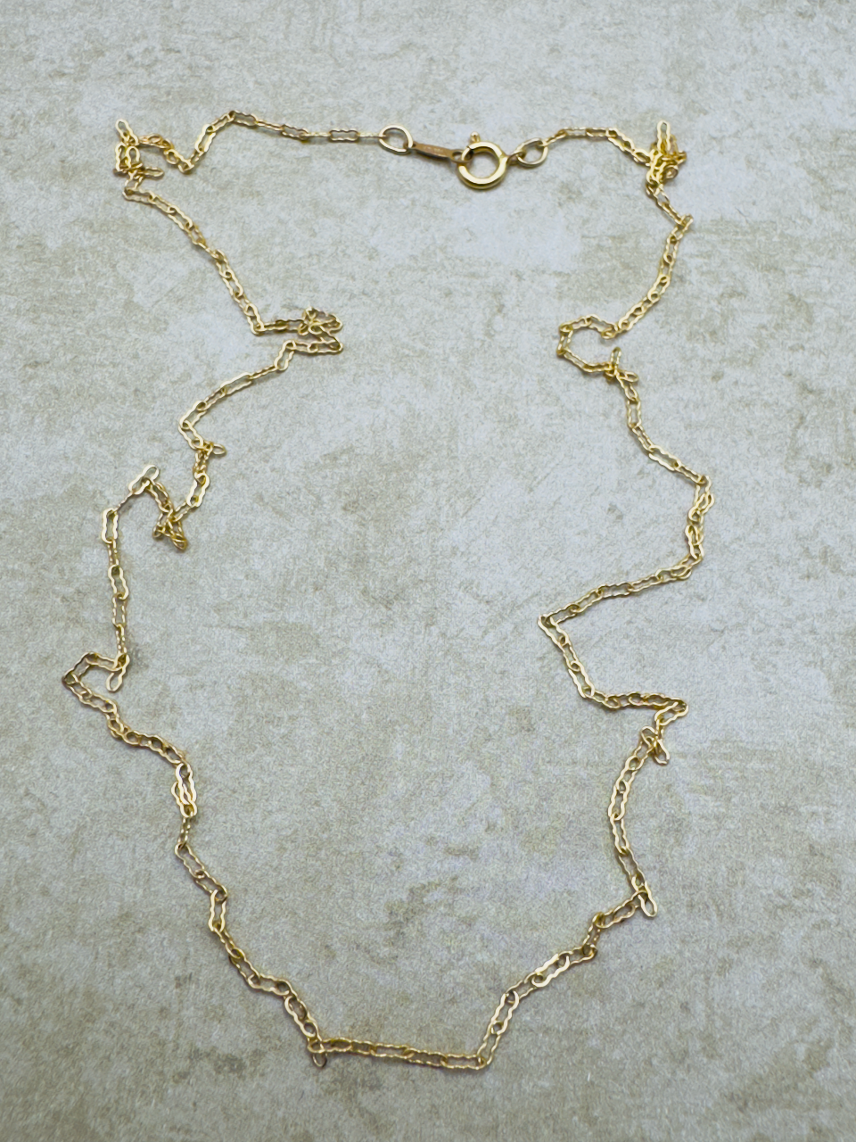 Gold-Filled Thin Crinkle Chain