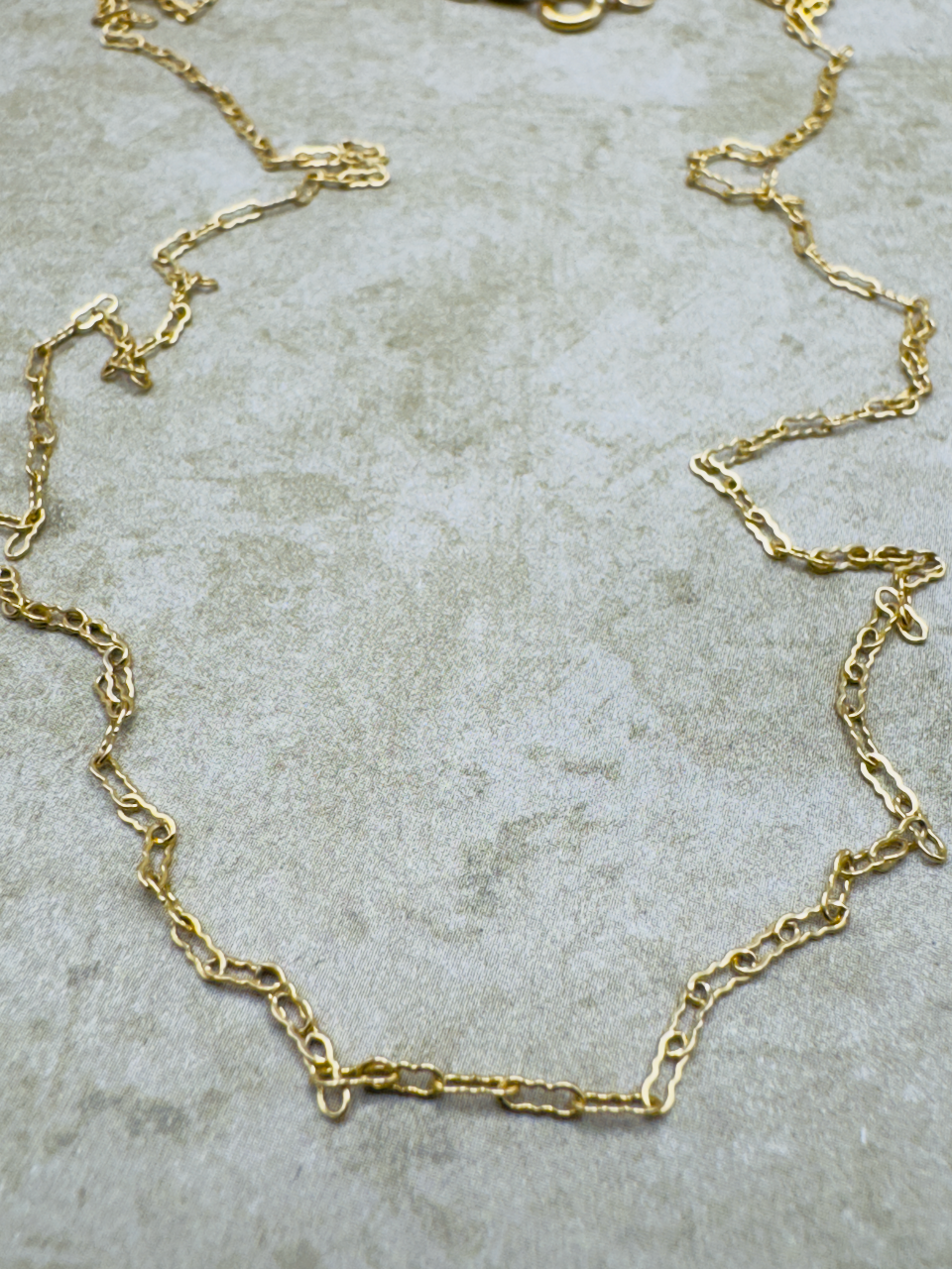 Gold-Filled Thin Crinkle Chain