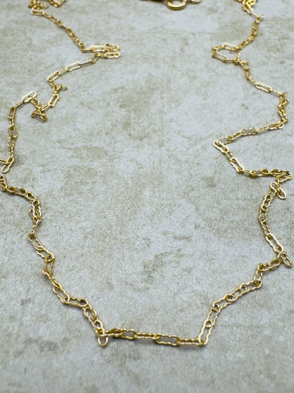 Gold-Filled Thin Crinkle Chain