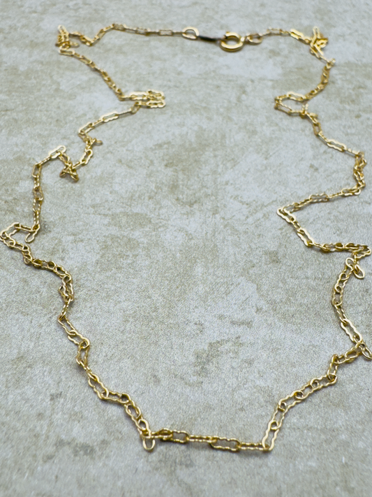 Gold-Filled Thin Crinkle Chain