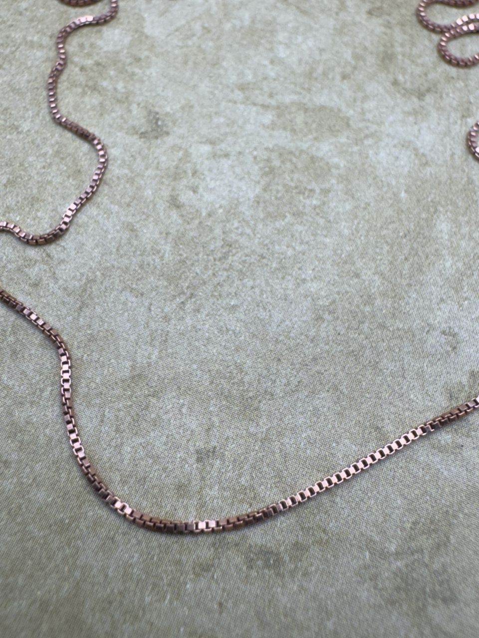 Rose Gold Over Sterling Silver 18" .9mm Box Chain