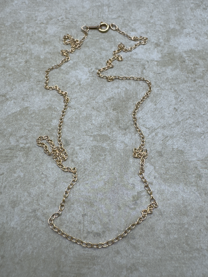 Yellow Gold-Filled 20" Thin Cable Chain