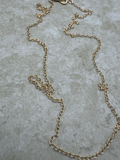 Yellow Gold-Filled 20" Thin Cable Chain